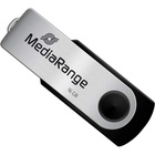 USB флеш накопичувач Mediarange 16GB Black/Silver USB 2.0 (MR910) U0862750