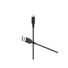 Дата кабель USB 2.0 AM to Micro 5P 1.0m 2.4A silicone black Denmen (DM-D01V-BK) U1092946