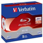 Диск BD-RE Verbatim 25Gb 2x Jewel 5шт Hard Coat (43615) S0010340