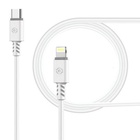 Дата кабель USB Type-C to Lightning 1.2m CB-TL11 white Piko (1283126504037) U0486244