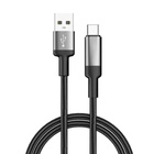 Дата кабель USB 2.0 AM to USB-C 1.0m 6A braided wire black ColorWay (CW-CBUC096-BK) U1170590