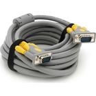 Кабель мультимедійний VGA M to VGA M 5.0m 1080P grey-yellow Merlion (YT-VGA(M)/(M)3+6GR-5m) U1084953