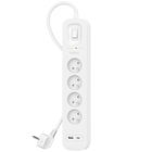 Мережевий фільтр живлення Belkin 4хТипE, 16А, USB-A/USB-C 18Вт, 2м (SRB001CA2M) U1176996