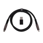 Дата кабель USB-C + USB A to USB-C 1.0m Double-Sleeved Geek black Keychron (CAB21_KEYCHRON) U1073972