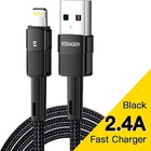 Дата кабель USB 2.0 AM to Lightning 2.0m 2.4A black Essager (EXCL-XCA01) U1106709