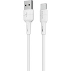Дата кабель USB 2.0 AM to USB-C 1.0m 3A silicone BX30 white BOROFONE (6931474706935) U1067137
