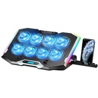 Підставка до ноутбука IceCoorel 10-17", 8*70mm, 2*USB, + LCD, 410x297x40mm, RGB (K10) U1050081