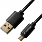 Дата кабель Grand-X USB - micro USB, Cu, 2.1A, Black, 1m (MM-01B) U0283395