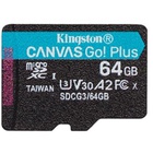 Карта памяти Kingston 64GB microSD class 10 UHS-I U3 A2 Canvas Go Plus (SDCG3/64GBSP) U0438911