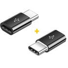 Перехідник Micro 5P F to USB-C M 2PCS black XoKo (XK-AC014-BK2) U1091671