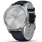 Смарт-часы Garmin vivomove Luxe, S/E EU, Silver, Navy, Leather (010-02241-20) U0540784