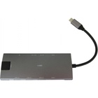 Концентратор Dynamode USB Type-C to HDMI 4K + Mini DP + 3хUSB3.0 + Gigabit RJ45+ U (Dock-9-in-1-TypeC-HDMI-Mini-DP-USB3.0-RJ45) U0641837