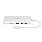 Концентратор D-Link USB-C 10-in-1 2xHDMI + 1xRJ45 1000Mbps + 2xUSB-C + USB 3.1 + USB 3.0 + SD + TF silver (DUP-A01) U1116800