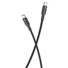Дата кабель USB-C to USB-C 1.0m 100W braided black XO (NBQ199_С_Black) U1105117