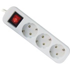 Сетевой удлинитель Defender S350 5.0 m 3 роз switch white (99235) U0278495