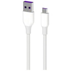 Дата кабель USB 2.0 AM to Micro 5P 1.0m Glow white 2E (2E-CCAM-WH_) U0811179