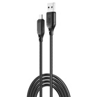 Дата кабель USB 2.0 AM to Micro 5P 1.0m braided black XO (NB235_M_Black) U1105102