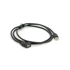 Дата кабель USB 2.0 AM/AF 1.5m ferrite black Voltronic (YT-AM/AF-1.5B) U1083374