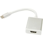Кабель мультимедийный USB Type C to HDMI F 0.15m PowerPlant (KD00AS1272) U0224398