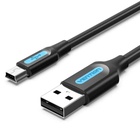 Дата кабель USB 2.0 AM to Mini 5P 2.0m black Vention (COMBH) U1125541