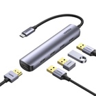 Концентратор Ugreen USB-C to 4xUSB 3.0 + HDMI CM417 gray (20197) U1107236