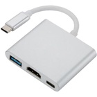 Переходник Dynamode Dynamode USB3.1 Type-C to 1хHDMI, 1хUSB 3.0, 1хUSB Type-C Fe (Multiport USB 3.1 Type-C to HDMI) U0641831