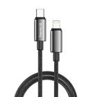 Дата кабель USB-C to Lightning 2.0m PD30W zinc alloy braided black ColorWay (CW-CBPDCL099-BK) U1170570