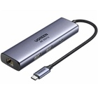 Концентратор Ugreen USB-C 6-in-1 2xUSB-A + 1xUSB-C PD100W + DisplayPort 4K60Hz + 1xRJ45 1000Mbps black (75643) U1182338