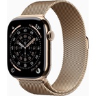 Смарт-годинник Apple Watch Series 11 GPS + Cellular 46mm Gold Titanium Case with Gold Milanese Loop - M/L (MFD84RK/A) U1101098