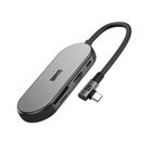 Концентратор Armorstandart Angle USB-C to HDMI 4K, RJ45, PD, 2USB, SD, microSD Grey (ARM86022) U1063724