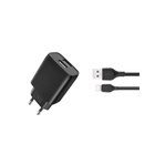 Зарядний пристрій XO L54 2xUSB 12W + cable USB to Lightning black (XO-L57-LGHT-BK) U1195080