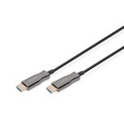 Кабель мультимедійний HDMI M to HDMI M 10m 4K AOC hybrid-fiber black Digitus (AK-330125-100-S) U1156598