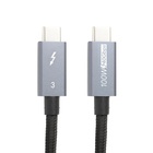Дата кабель USB-C to USB-C 2.0m Thunderbolt 3 40Gbps, 100W, 20V/ 5A, 4K/ PowerPlant (CA913343) U0654819