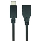 Дата кабель USB 2.0 Type C to AF 0.1m REAL-EL (EL123500017) U0240685