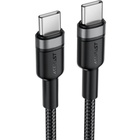 Дата кабель USB-C to USB-C 1.2m 60W black Acefast (6974316285137) U1137366