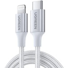 Дата кабель USB-C to Lightning 1.0m 3A 60W US304 white UGREEN (70523) U1126569