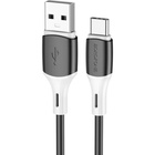Дата кабель USB 2.0 AM to USB-C 1.0m 3A silicone BX79 black BOROFONE (6974443384789) U1067162