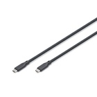 Дата кабель USB-C to USB-C 1.0m USB4 2.0 80G 240W 16K silicone black Digitus (AK-300350-010-S) U1174913