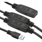 Адаптер USB 3.0 AM - AF, 20 m, active PowerPlant (CA912865) U0654742