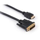 Кабель мультимедийный HDMI to DVI 24+1 1.8m Vinga (VCPHDMIDVI1.8) U0381731