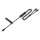 Дата кабель USB-C to 2xUSB-C 1.8m 140W black Digitus (AK-300170-018-S) U1156610