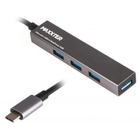 Концентратор Maxxter USB 3.0 Type-C 4 ports grey (HU3С-4P-02) U0500394