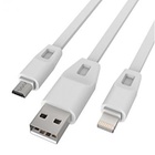 Дата кабель Drobak USB 2.0 - Micro USB/Lightning 2А (DR-1622) (White) 1,0м (219092) U0242577