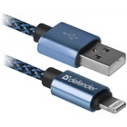 Дата кабель USB 2.0 AM to Lightning 1.0m ACH01-03T 2.1A blue Defender (87811) U0419245