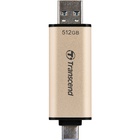 USB флеш накопичувач Transcend 512GB JetFlash 930C Gold-Black USB 3.2/Type-C (TS512GJF930C) U0922450