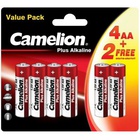 Батарейка Camelion AA LR6 Plus Alkaline * (4+2) (LR6-BP(4+2)) U0450196