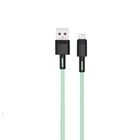 Дата кабель USB 2.0 AM to Lightning 1.0m 5A green XO (NB166-L-1-GR) U1093047