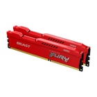 Модуль памяти для компьютера DDR3 16GB (2x8GB) 1600 MHz Fury Beast Red HyperX (Kingston Fury) (KF316C10BRK2/16)