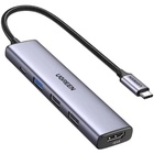Порт-реплікатор Ugreen CM478 USB Type-C HDMI, USB/3.0, Type-C for charging PD/100W (15495) U1051269