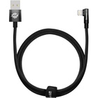 Дата кабель USB 2.0 AM to Lightning 1.0m 2.4A 90° corner black Baseus (CAVP000001) U1106556